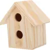 Casa de pájaros de madera minimalista moderna transfronteriza, nido de pájaros para exteriores, kit decorativo DIY hecho a mano, refugio para pájaros, casa de pájaros colgante para jardín