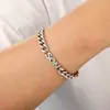 Pulsera Personalizada Retro de Moda Estilo Ins 2026, Moderna, Sencilla, Versátil, Diseño de Cadena Gruesa Cubana, Joyería para Hombre