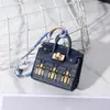 Porta-moedas Mini Tendência Estampado em Forma de Casa, Versátil e na Moda, Bolsa Pequena Portátil para Fone de Ouvido e Moedas, Com Pingente