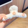 Novedad otoño e invierno clip de peluche de dibujos animados para niños lindo clip de tiburón Sanrio pinza para el pelo de niña pinza para el pelo joyería