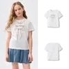 Balabala Roupa Infantil Kidsren Camiseta Infantil de Manga Curta Meninas Nova Roupa de Verão 2025 Kidsren Grande Secagem Rápida Doce Top 100% Algodão Puro