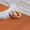 Pendientes de Zircón Adorables de Doble Cara con Goteo de Aceite Pendientes Pequeños Exquisitos de Moda Retro Francesa INS Otoño e Invierno Tendencia para la Oreja