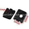 Tornillo para Coche M6 Pieza de Hierro de Fijación Tornillo Autorroscante Base Clip en Forma de U Guardabarros Hebilla Metálica 19*16m