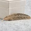 Accesorios para Joyería DIY Cobre 113*23mm Colgante Marcapáginas Pluma Pasador Corona de Fénix Pasador Material Hecho a Mano A338