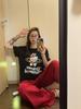 Camiseta de Algodão Grosso de Manga Curta Feminina Camisa Pequena Camiseta de Manga Meia Estampa Retrô Top Roupas Edição Limitada Estilo Hong Kong Spice Girls Legal