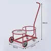 Carrito dispensador de agua para el hogar Carrito de basura de mano Carrito de agua sucia Carrito rodante portátil Carrito pequeño de arrastre para agua embotellada Carrito de desechos rurales