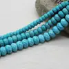 Ventas Directas de Fábrica de Cuentas de Ábaco Facetadas Turquesa, Cuentas Espaciadoras, Cuentas Sueltas Semiacabadas, Materiales para Joyería DIY al por Mayor