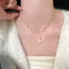 2026 Collar de Mariposa de Perlas Más Vendido para Mujer, Cadena para Clavícula de Lujo Ligero y Gama Alta, Accesorios de Estilo Retro al por Mayor
