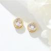 Cuentas de cubo de circonita con incrustaciones de oro de 14 quilates de color Zhongxing, cuentas de amor, cuentas sueltas, pulsera hecha a mano, accesorios de cuentas