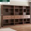 Armário de arquivo de madeira maciça, armário de escritório colorido, armário de armazenamento, estante de parede multicamadas integrada para sala de estar, armário de armazenamento doméstico