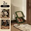 Sapateira multicamadas para apartamentos de aluguel, economizadora de espaço, organizador de sapatos fácil de usar para trás da porta, prateleira de armazenamento para dormitórios, sapateira inclinada elegante e moderna
