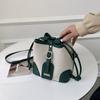 Bolso bandolera tipo cubo de lona de alta gama Sense para mujer, diseño moderno y versátil, para verano de 2023.