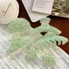 Presilha de garra xadrez estilosa para primavera e verão, presilha tubarão simples e atmosférica, presilha de cabelo elegante para a nuca, presilha de rabo de cavalo da moda