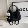 Bolsa de Ombro, Bolsa Transversal, Mochila Simples Casual de Superfície Macia com Grande Capacidade para o Trabalho, Moda Verão 2026 para Mulheres