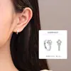 Pendientes de Plata de Ley S925 con Diamante de Estrella de Cinco Puntas 2025 Nueva Moda Simples de Alto Valor Aros para Dormir