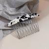 Franja Frontal Pente Acabamento de Cabelo Artefato Ácido Acético Hairpin Feminino Cabeça Traseira Pente de Cabelo Invertido Headwear Grampo de Cabelo