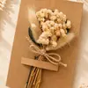 Amazon transfronterizo ramo pequeño de flores secas Día de la Madre Navidad regalo decoración flor eterna tarjeta de felicitación ramo pequeño