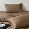 Funda de Edredón de Algodón Jacquard Teñido en Hilo de 60 Hilos Pieza Única Algodón Puro Simple Color Puro Funda de Edredón de Alta Gama Juego de Tres o Cuatro Piezas Cama Sábanas