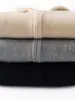 Sudadera con cremallera para otoño e invierno, abrigo 100% cachemir puro para mujer, versátil, con capucha, holgado, casual, de manga larga, color liso, grueso