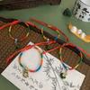 Colorida Cuerda de Mano Tejida a Mano Festival del Bote Dragón Pulsera de Cuerda Colorida Femenina Masculina Bebé Cuerda Roja Niños Pequeño Zongzi Línea Colorida