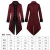 Novo comércio exterior europeu e americano jaqueta masculina cor sólida moda steampunk retro uniforme masculino colarinho desempenho roupas