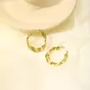 Brincos de aço inoxidável de personalidade da moda europeia e americana, brincos geométricos quadrados de alta luxo, brincos de nicho para temperamento feminino