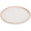 A5 melamina Círculo Blanco flor imitación porcelana plato barbacoa redondo plato de arroz cubierto plástico creativo plato plato frío plano plato comercial