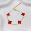 Acero de Titanio de 12 mm Flor Real de Concha Tallada Finamente No se Desvanece, Pulsera Popular de Acero Inoxidable de Trébol de Cuatro Hojas para Mujer, Fresca