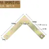 Ferragens para Móveis, Cantoneira em L de Zinco Colorido, Cantoneira Reforçada de 90 Graus, Conector Fixo para Mesa, Cadeira, Armário e Guarda-Roupa em Madeira