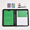 Tablero Táctico Portátil de Fútbol con Cremallera y Piezas de Ajedrez Magnéticas Mesa de Arena Bolsa Táctica Magnética Suministros para Árbitro Bolsa para Entrenador
