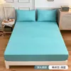 Conjunto moderno minimalista de lençol de cor sólida para cama de solteiro, três peças para comércio exterior, inclui um lençol de solteiro, uma fronha de solteiro e um protetor de colcha
