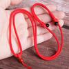 Collar de cuerda colgante rojo y negro simple tejido a mano para hombres y mujeres, cuerda de jade, colgante de jade, cordón de cuerda al por mayor