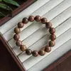 Pulseira de madeira de asa de frango antiga com acabamento de alto brilho, contas de madeira lisas, cordão de mão colecionável para lazer, atacado disponível em lojas físicas, pontos turísticos e feiras de templos