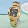 2025 Atravessando Fronteiras Aliexpress Fornecimento de Relógio Mecânico Masculino Estilo Casual Quadrado Moda Baida Watch Dropshipping