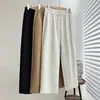 Especial 200 jin talla grande mujer otoño nueva llegada pantalones bombachos simples de retazos ajustados cintura elástica pantalones casuales 0841