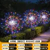Luzes Solares de Fogos de Artifício à Prova d'Água para Exterior LED Luzes de Fio de Cobre Luzes de Fada Dente-de-Leão para Jardim Decoração de Natal