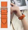 Venta directa de punto para Apple Watch apple watch4/5/SE/6/7 generación Correa de cuero Hermes