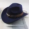 Chapéu Top Étnico Chapéu de Cowboy Ocidental Xizang Xizang Chapéu de Performance Chapéu de Lã Chapéu de Lã Retrô Centro-Europeu e Americano