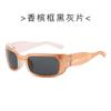 2025 Nuevas Gafas de Sol Retro Marrones para Ciclismo al Aire Libre Estilo Y2K Futuro Estilo Europeo y Americano Estilo Urbano Gafas con Diadema para Mujer