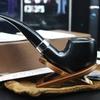 Pipa Clásica Curva de Madera Sólida Sd-109B Madera de Pino Azul Fino Pipa para Tabaco de Regalo Venta Directa de Fábrica
