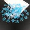 Decoración navideña con copos de nieve para árbol de Navidad, fiesta de bodas, hielo y nieve, confeti para lanzar, bricolaje, decoración navideña hecha a mano