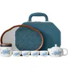 Juego de Té de Viaje Sencillo Estilo Chino Set Portátil de Porcelana Blanca Equipo Portátil para Preparar y Beber Té al Aire Libre Taza Rápida Portátil