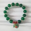 Novo pulseira cor ágata anti-vidro contas de vidro pulseira de jade presente para namoradas joias ao vivo fornecimento atacado