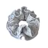 Lazo de Puntos Dulces de Doble Capa Azul Estilo Coreano Suave Goma para el Cabello Accesorio para Cola de Caballo Dulce