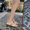 Sandalias Cuadradas de Cuña con Lazo de Piel de Oveja para Mujer, Dulce Sueño, para Aumentar la Altura, Nuevas Sandalias Abiertas de Verano para Exteriores y Playa