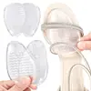 Tacones altos medio número transparentes GEL medio número almohadillas para la parte delantera del pie de mujer almohadillas anti-dolor pegajosas antideslizantes plantillas almohadillas para la parte delantera del pie medias almohadillas suaves
