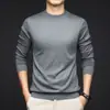 Suéter de Lana de Cuello Alto Medio para Hombre con Seda Nuevo Estilo Suéter de Punto Casual Versátil Moda Interior de Manga Larga Base de Alta Calidad