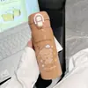 Caneca Térmica Fofa de Urso com Canudo, Garrafa de Água Cartoon para Estudantes, Copo de Água Portátil Estiloso de Alta Estética com Canudo para Meninas