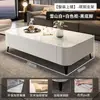 Mesa de Centro para Sala de Estar, Nuevo Modelo 2025, Lujo Ligero, Sensación de Alta Gama, Mesa Pequeña, Moderna para Apartamentos Pequeños, Mesa de Centro de Vidrio, Minimalista