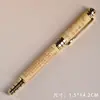 Pluma estilográfica de caoba, ébano, palisandro, pluma de artesanía de diseño simple y liso, bolígrafo de gel, regalo para estudiante, caja de regalo pequeña